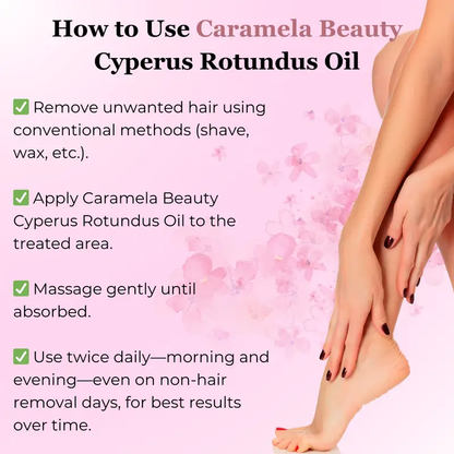 Cyperus Rotundus Oil for Natural Hair Reduction