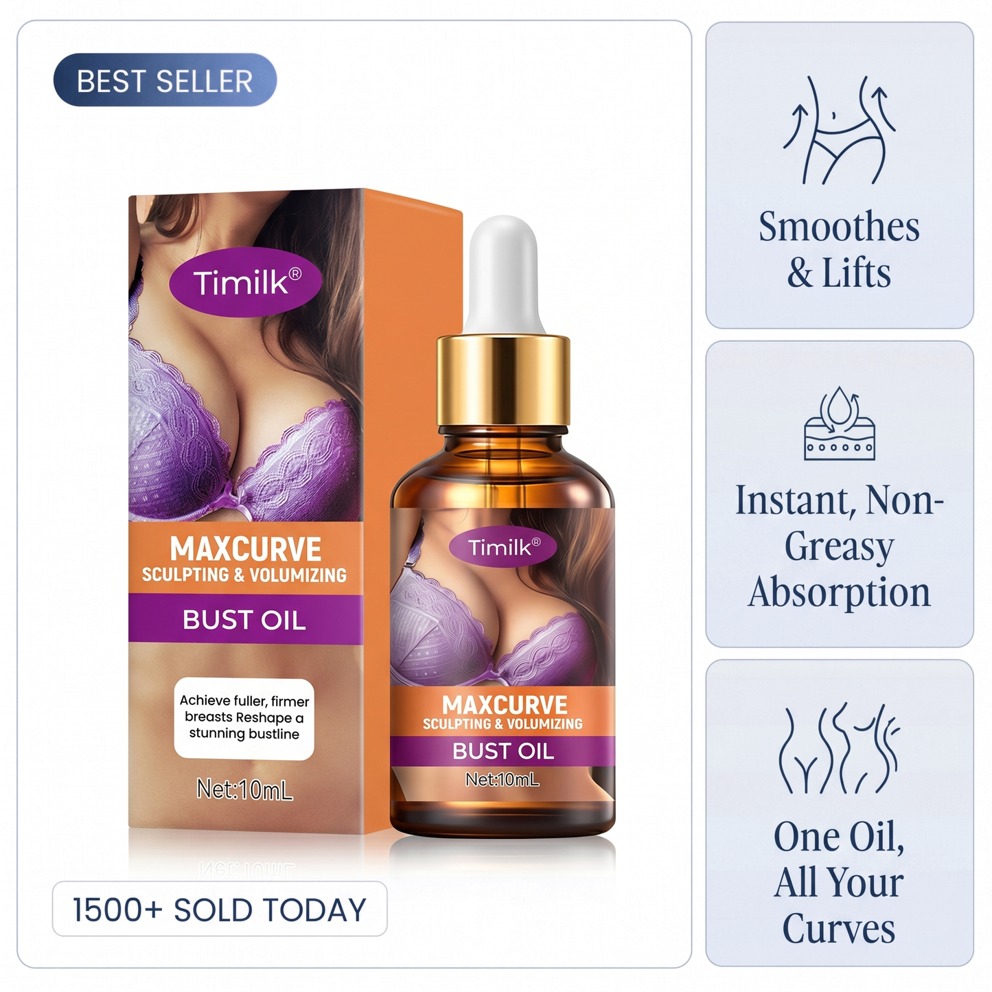Timilk® MaxCurve Sculpting & Volumizing Bust Oil