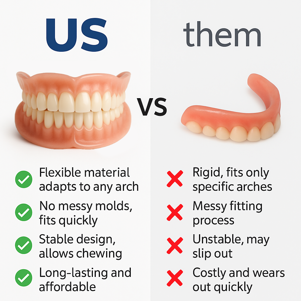 DenSure™ PRO Custom-Fit Functional Dentures — Perfectly Fitted in Minutes at Home