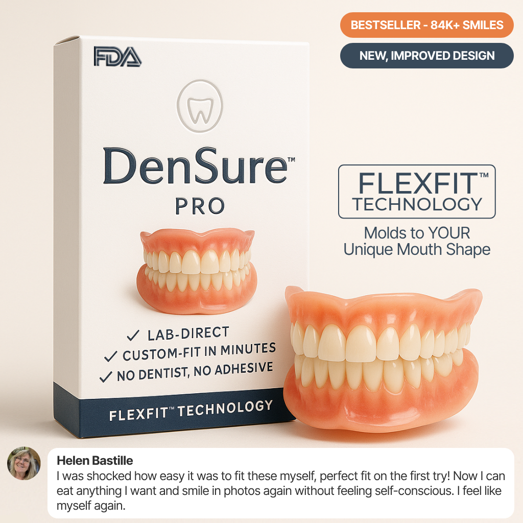 DenSure™ PRO Custom-Fit Functional Dentures — Perfectly Fitted in Minutes at Home